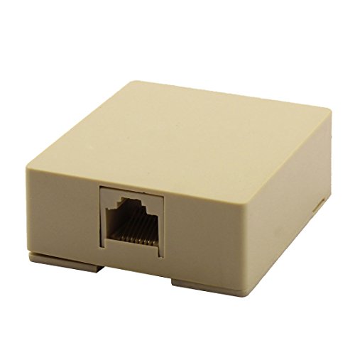 uxcell RJ45 8P8C Cat5 Ethernet Network Cable Cord Wall Surface Mount Connector Box