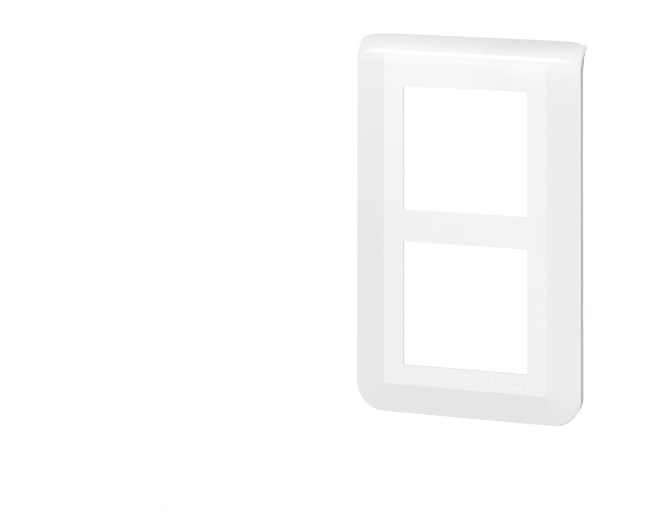 Legrand - Special Renovation Mosaic Finishing Plate 2 x 2 Vertical modules – White