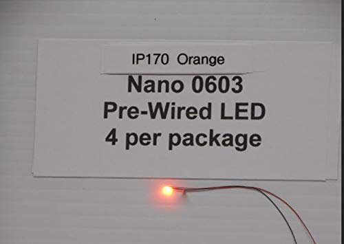 Iron Penguin IP170 4 Orange 0603 Nano LED pre-Wired Chips