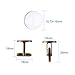 Pandahall 20pcs Brass Men's Cufflinks Cuff Button Cabochons Frame Tray Bezel Cufflink Blanks Setting Tray: 16mm/0.63inch (Antique Bronze & 16mm Cabochon)