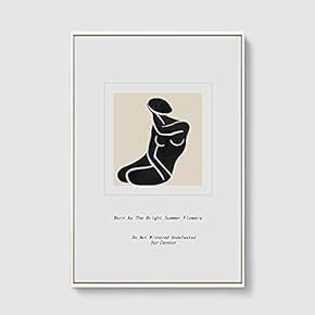 SIGNFORD Framed Canvas Home Artwork Decoration Line Art...