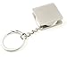 2Pcs Portable Full Metal Mini Ruler Tape Measure Multifunctional Keychain Key Ring