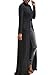 Happy Sailed Women Long Sleeve V Neck Irregular Soft Casual Long Tops Blouses, Small Black