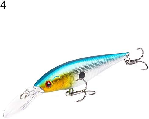Terzsl Fishing Lure 11cm 9.5g Artificial Hard Long Tongue Fishing Lure Minnow Bait Wobbler Swimbait - 1#