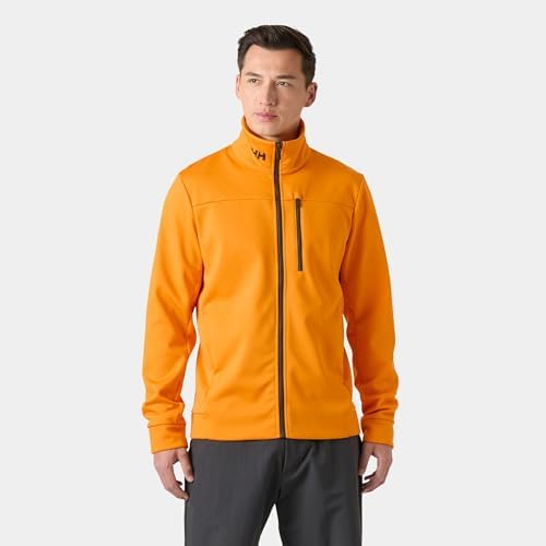 Herren Crew Fleece Jacket, Orange entzünden, L