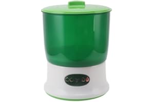 Smart Bean Sprout Machine with 3 Layer Large Capacity, LED Display Time, Automatic Control & Extensive, Seed Sprouter Kits fo