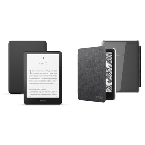 Kindle Paperwhite Clear Case Bundle: Includes Amazon Kindle Paperwhite 16GB (newest model) | Black & Clear Back Case | Black