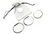 Hair Tie Bracelet - PLASTIC 3 pack - Rose Gold, Gold, Silver