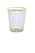 12 Pieces Blank Sublimation Shot Glasses 1.5oz White Patch golden rim Heat Press Thermal Transfer