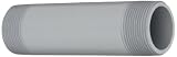 GF Piping Systems CPVC Pipe Fitting, Nipple, Schedule 80, Gray, 6" Length, 1-1/2" MPT