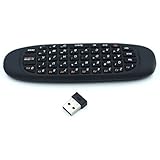 Smart&amp;Cool ® 2.4G Mini Flying, Portable Wireless Handheld Keyboard, Gyroscope Remote Controller 3D Motion Sense Handgrip for Android Smart TV BOX, 3D Somatic Games, Support Multiple system include Windows, Mac OS, Linux, Android etc.