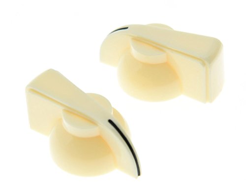 KAISH Pack of 10 Ivory Push On Guitar Chicken Head Knobs Guitar AMP Knob Effects Pedal Knobs