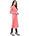Janasya Women's Pink Indo Western Crepe Kurti X-large