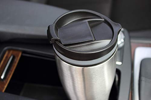 Linnuo Thermobecher Kaffeebecher to go Becher 380ml Trinkbecher Auslaufsicher perfekt fürs Auto & unterwegs Thermobecher klein für Kaffee & Tee Travel Mug Edelstahl – Bild 7