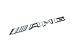 YIKA Original Size Car Logo Silve Badge Decal Emblem Car Sticker for Mercedes Benz AMG Sticker 4MATIC Rear Marker ... (3D- AMG)