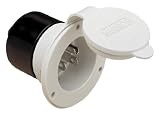ParkPower 150BBIW.RV 15 Amp Power Inlet, White - 150BBIWRV