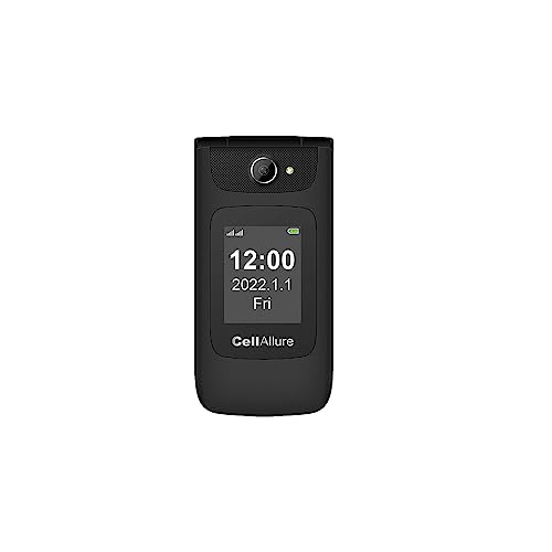 CV Directo CELLALLURE Telefono Celular Flip para Adultos Mayores Bienestar con Boton SOS Resistente Volumen Alto Y Teclas Grandes Camara Fotografica Celulares Basicos Adulto Mayor