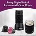 Mixpresso Manual Operated Mini Portable Espresso Maker, Compact Travel Coffee Maker,Compatible with Nespresso Pods, Mini Espresso Machine