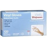Walgreens Vinyl Gloves, Fits Most, 120 ea