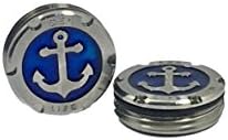 Deluxe Parsaver Putter Weights - 15g Anchor Design Navy - Weights for Putters - Studio Select GoLo California Futura X Blade Mallet Style (15)