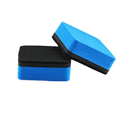 Yizeda 30 Pack Magnetic Erasers Whiteboard Chalkboard Dry Erasers for Office Classroom(1.97 X 1.97 Inchï¼ŒBlue)