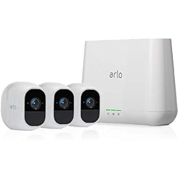 Arlo Pro 2 - Wireless Home Security Camera System with Siren | Rechargeable, Night vision, Indoor/Outdoor, 1080p, 2-Way Audio, Wall Mount | Cloud Storage Included | 3 camera kit (VMS4330P)