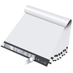 Fuxury 12x15.5 Inches 100pc White Poly Mailers