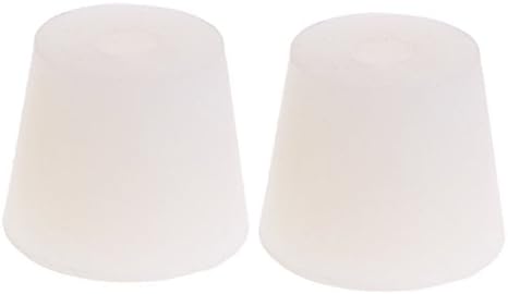 GROOMY 2 Pieces Silicone Rubber Plug Stopper With Hole Airlock Bubbler Valve Wine Brew05#