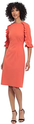 jessica howard portrait collar a line dress Jessica Howard Women's Mixed-Media Fit & Flare Midi Dress - Navy