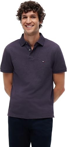 Polo 1985 Regular MW0MW17770 S/S para Hombre, Color Morado, Talla M, Morado (Mulberry Haze Heather), M