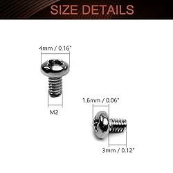 MroMax M2 x 3mm Machine Screws Pan Phillips Cross