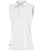 adidas Golf Women's Puremotion Solid Sleeveless Polo Shirt, White, Large