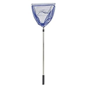 Idena 7570611 Épuisette En Acier Inoxydable Avec Manche Télescopique Télescopique Extensible Env. 109 Cm – Pêche Ou…