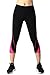 Neonysweets Womens Capri Workout Pants Yoga Pants Active Leggings Black Rose M