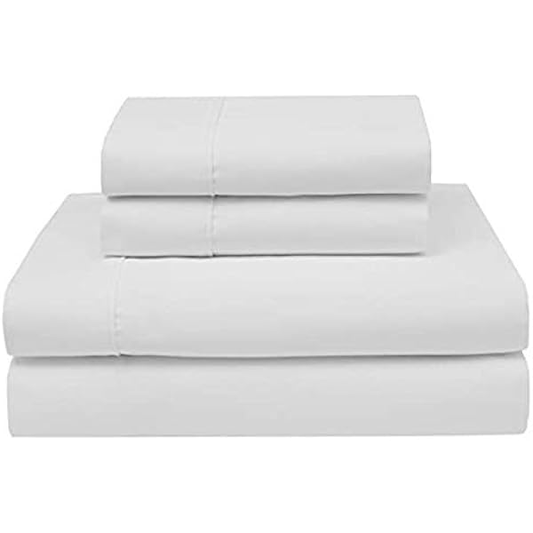 Amazon Com Linenwala Giza Dream Sheets King Size White Bed Sheet Sets My Giza Dream Sheets And Pillow 4 Pcs 18 Inch Deep Pocket Heavy Egyptian Giza Bedsheet Set Home Kitchen