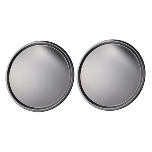 ETHZZLE 2pcs Carbon Steel Non-stick Round Pizza Pans for Oven Baking Multipurpose Bakeware for Home Use