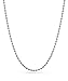 SINLEO Titanium Stainless Steel Small Beads Ball Chain Necklace for Men Women Dog Tag Link Chain Silver 3MM 24 Inches