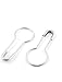 uxcell Metal Gourd Safety Pins 100pcs, Silver Tone Bulb Calabash Small Safety Pins Breastpin Needles Crochet Stitch Markers for Clothes Crafting Knitting
