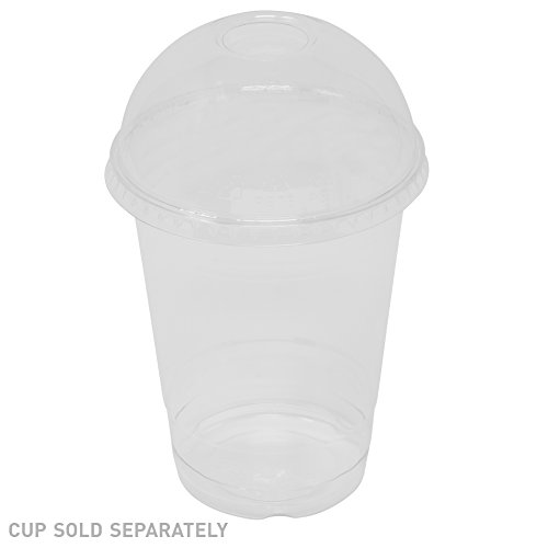 Simply Deliver Dome Lid for 16, 20, and 24 oz Cold Beverage Drink Cups, Crystal Clear PET, 1000-Count