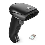 TaoTronics 2-in-1 Bluetooth & Wired Barcode Scanner USB Bar Code Scanner with 32-bit Processor, Portable Bluetooth Receiver, 700mAh Internal Battery - Compatible with Common System and Barcode