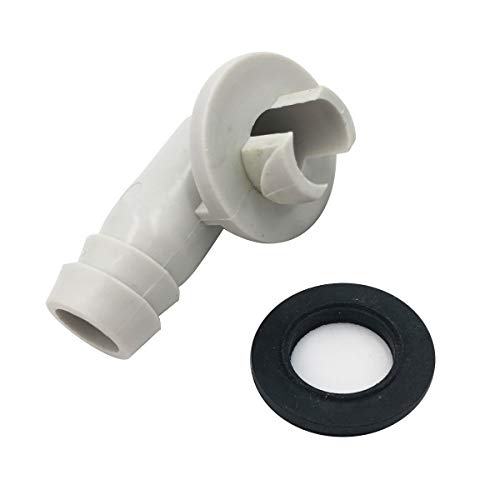 Air Jade Air Conditioner AC Drain Hose Connector Elbow Fitting with Rubber Ring for Mini-Split Units and Window AC Unit 3/5 Inch(15mm)