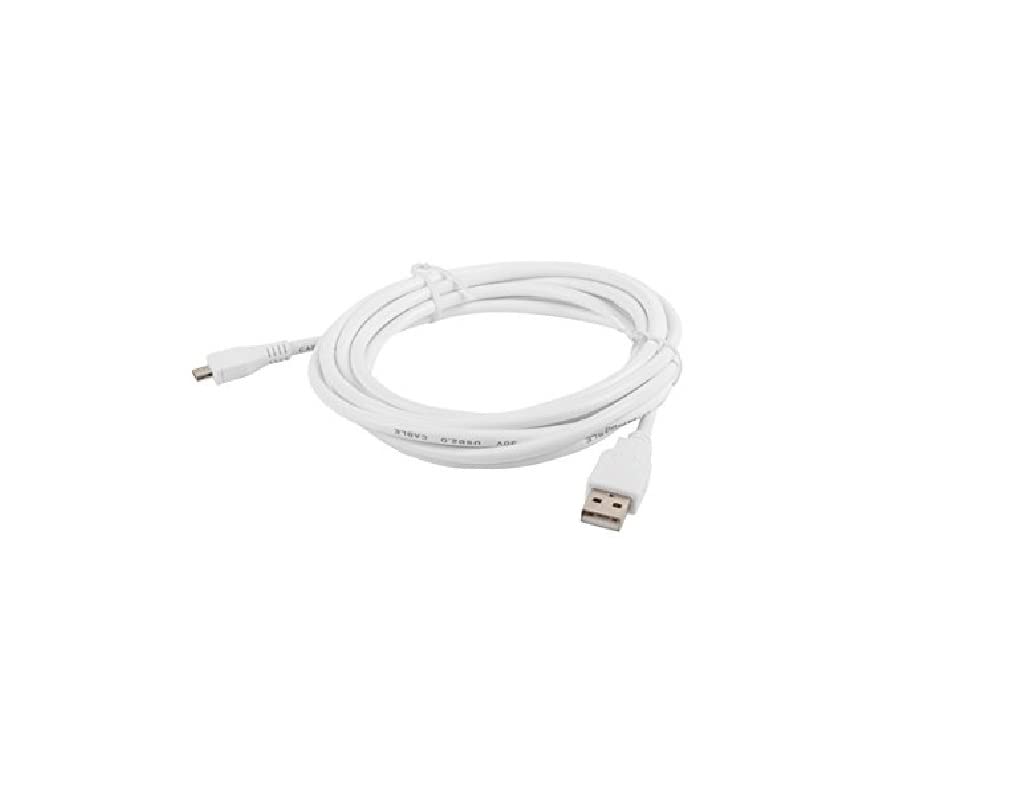 lanberg CA-USBM-10CC-0030-W USB 2.0 A Male to USB Micro-B Male Cable 3 m White