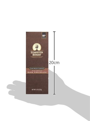 Scharffen Berger Unsweetened Dark Chocolate Baking Bar (99% Cacao), 9.7 oz