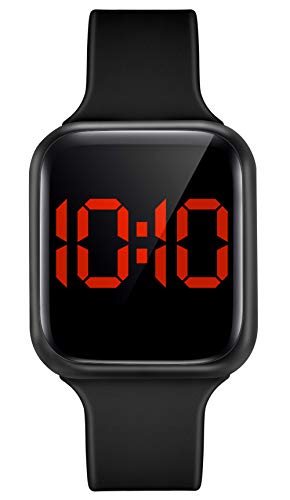 WUTAN Mens Digital Watch Led Touch Screen Sport, led-Black-Men, Size No Size