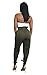 Yissang Women's Casual Loose Paper Bag Waist Long Pants Trousers with Bow Tie Belt Pockets Army Green X-Large
