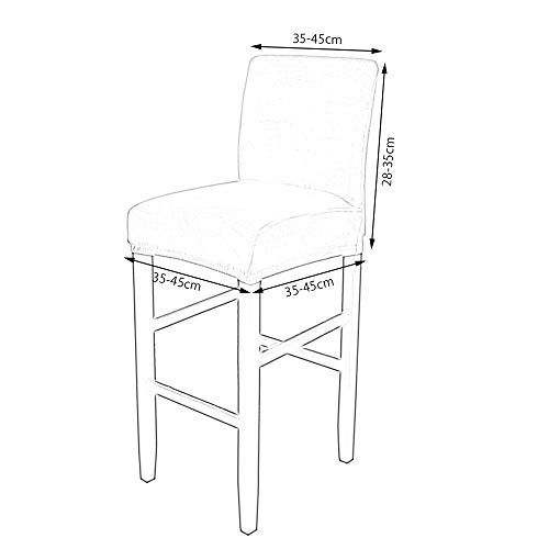 summerkimy Barhocker-Bezüge Stretch-Stuhlbezug Schonbezug Thekenhocker Bezüge Esszimmer Küche Barhocker Cafe Möbel… – Bild 6