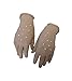 Kami-So Figure Skating Gloves | Ice Skating Accessories for Girls, Women | Gel Wrist Protection | Thermal Padded Wear | Skate Accessories for Practice, Ice Skate Outfit, Nude Gloves | Beige | Small