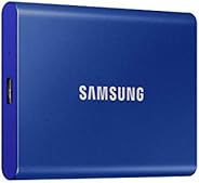 Samsung Portable SSD T7 2TB USB 3.2 External Solid State Drive Blue (MU-PC2T0H/AM)