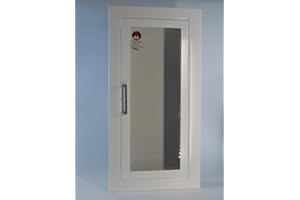 JL Industries 1015F10 Full Glass Flat Trim Full Recessed Extinguisher Cabinet