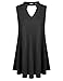 Zeagoo Women's Sleeveless/Long Sleeve Hollow Back Tunic Flowy Tank Tops